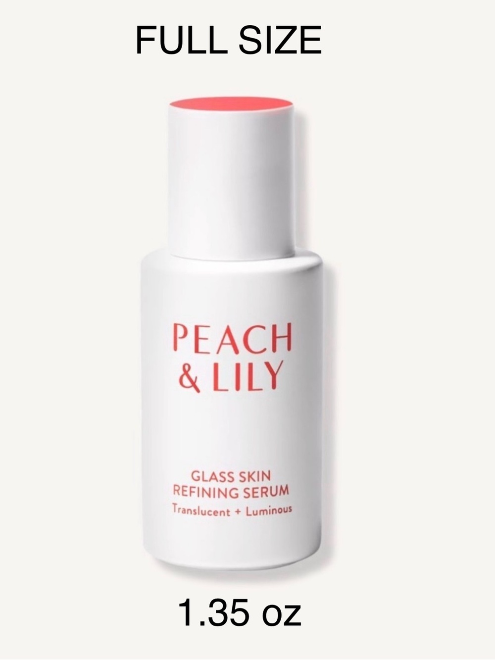 🍑 Peach & Lily Glass Skin Refining Serum Full Size with 3 piece Sample Gift Set